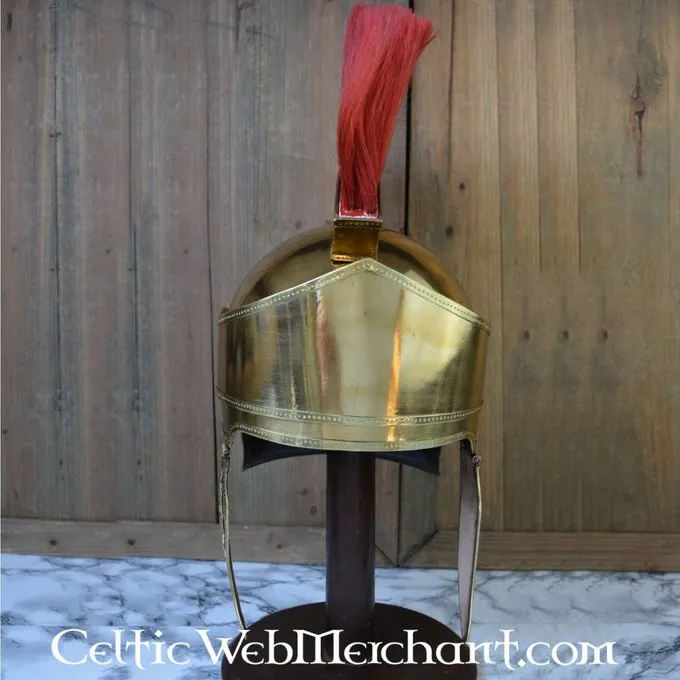 Deepeeka Attic Helmet With Crest, Brass - Image 2