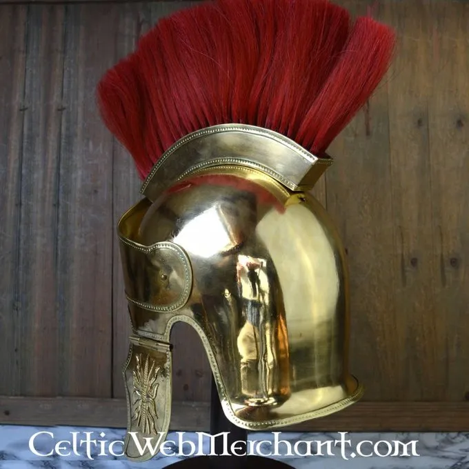 Deepeeka Attic Helmet With Crest, Brass - Image 5