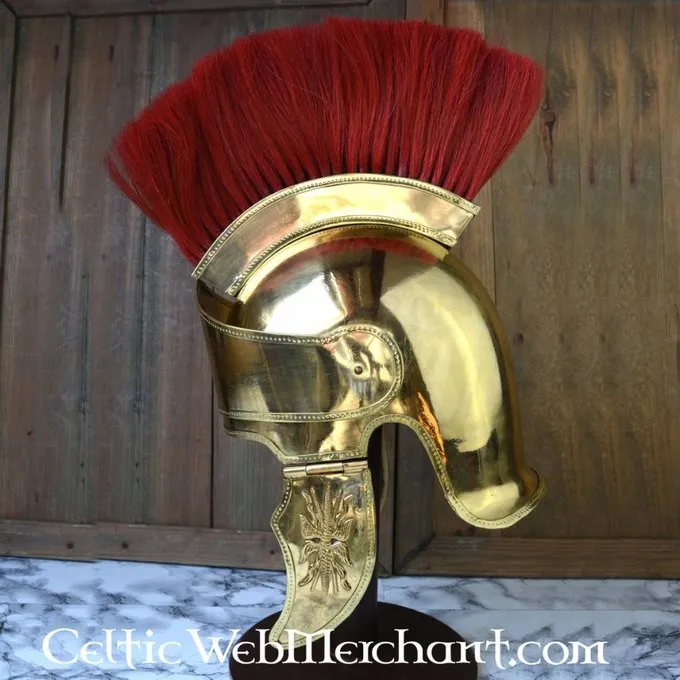 Deepeeka Attic Helmet With Crest, Brass - Image 6