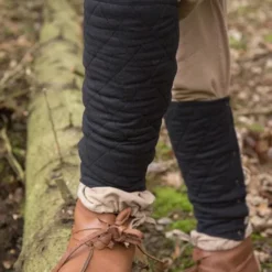 Epic Armoury Black Gambeson Greaves, Pair