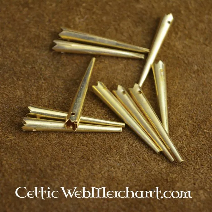 Brass Short Lace Ends (set Of 10) - Image 2