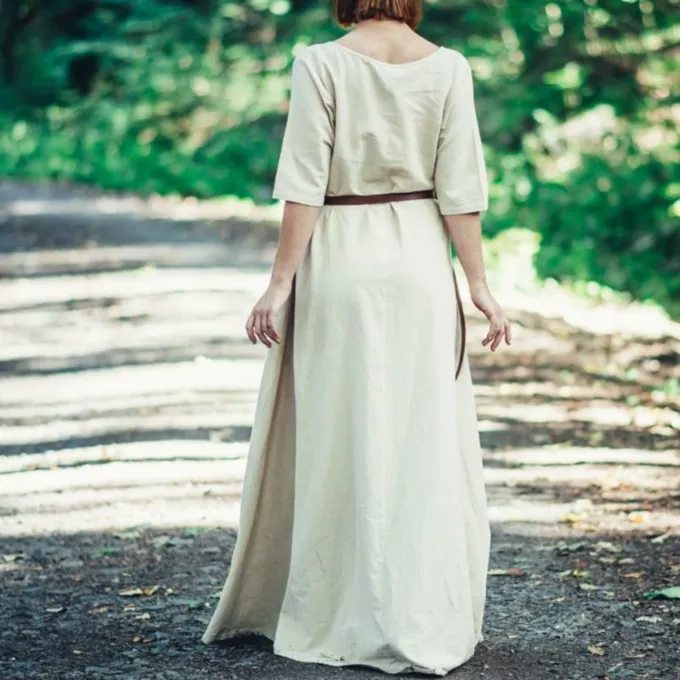 Leonardo Carbone (Early) Medieval Dress Brida, Natural - Image 6