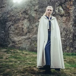 Leonardo Carbone Embroidered Cloak Damia, Cream