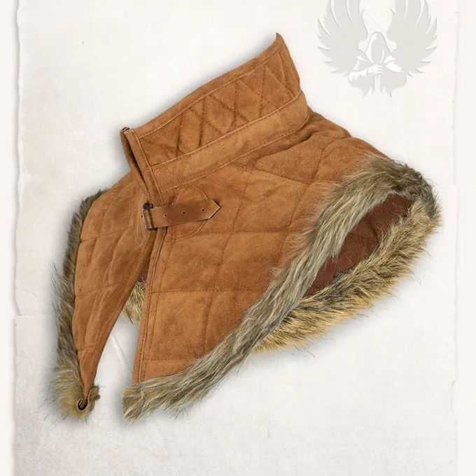 Mytholon Gambeson Collar Nimue Suede Leather Light Brown - Image 3
