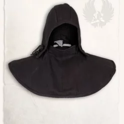 Mytholon Gambeson Hood And Collar Aulber Linen Black