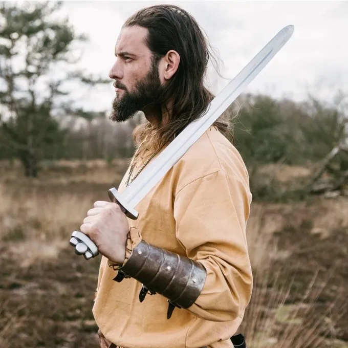 Leonardo Carbone Historical Tunic With Authentic Lining, Honey Brown - Image 4