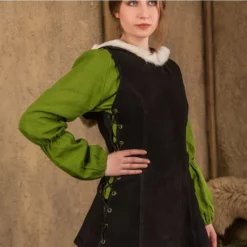 Mytholon Leather Dress Freya, Black