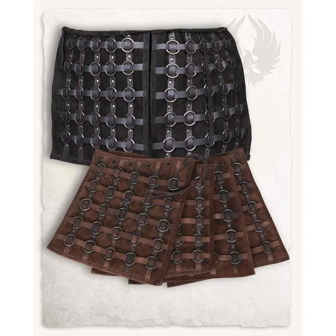 Mytholon Leather Tassets Berengar, Brown - Image 3