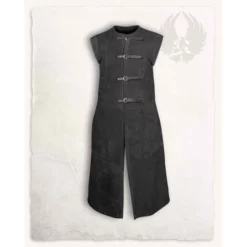Mytholon Long Vest Garen, Black Leather