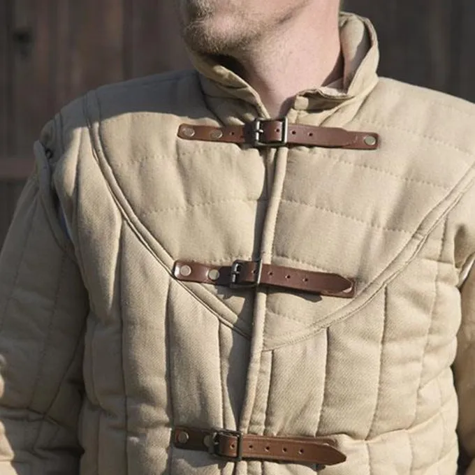 Epic Armoury Medieval Belt Gambeson Beige - Image 2