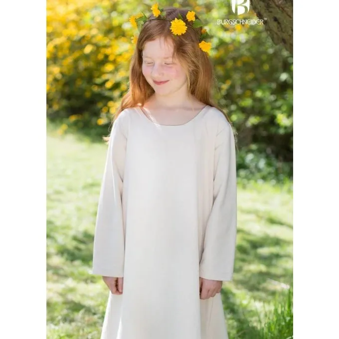 Burgschneider Medieval Dress Ylvi, Natural - Image 3
