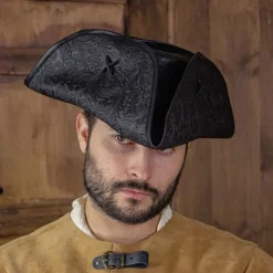 Rawblade Pirate Hat Jack Rackham, Deluxe, Black