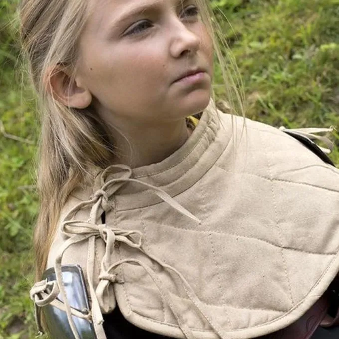 Epic Armoury RFB Padded Collar With Pauldrons, Beige - Image 2