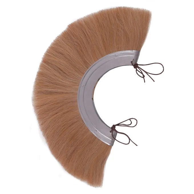 Deepeeka Roman Helmet Crest, White, Metal Base - Image 2