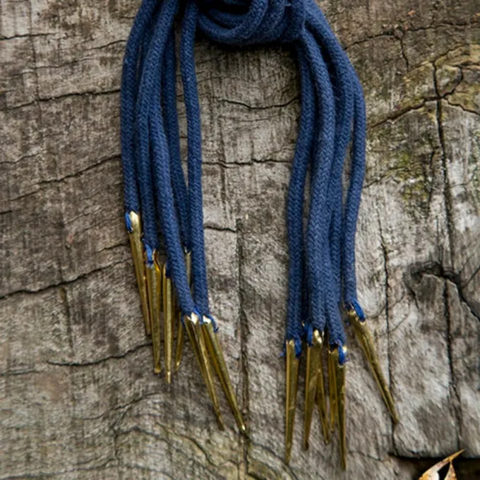 Epic Armoury Tie Laces With Aiglets, Set Of 6, Blue