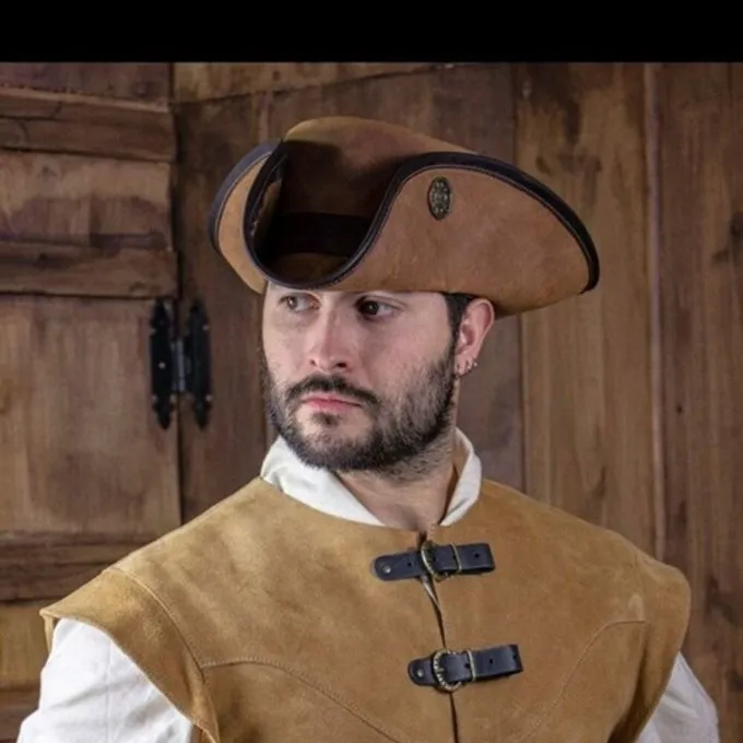 Rawblade Tricorn Three Doublons, Weathered Brown - Image 4