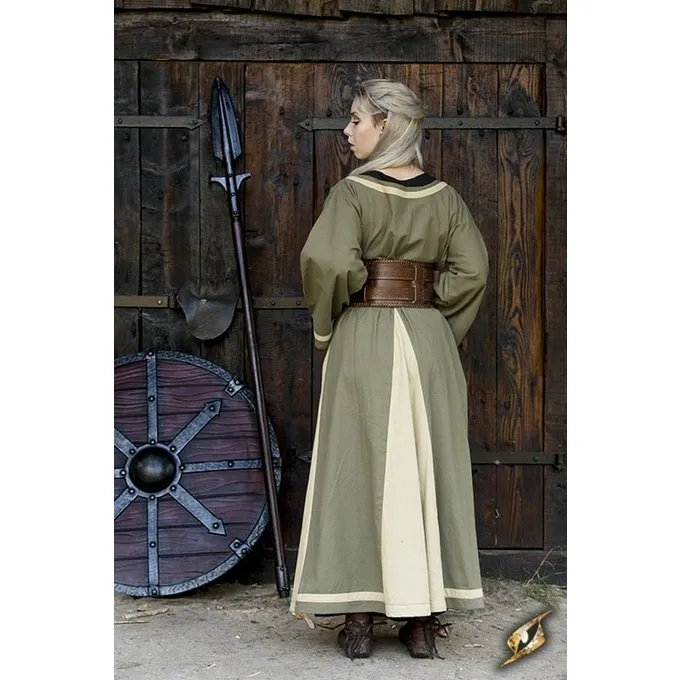 Epic Armoury Viking Dress Astrid, Green/beige - Image 4
